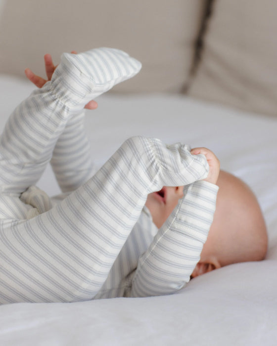 Zip Long Sleeve Sleeper Footie Cloud Stripe