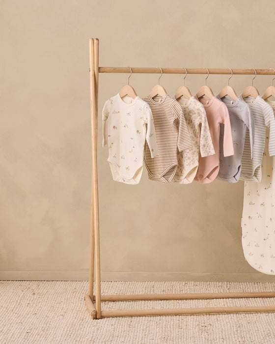 Jersey Bodysuit, 2 Pack Squirrel, Cloud Stripe