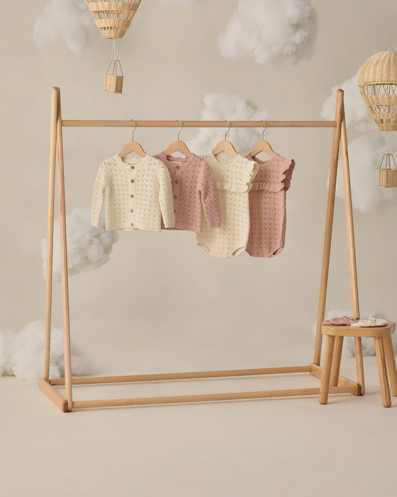 Scalloped Cardigan Natural