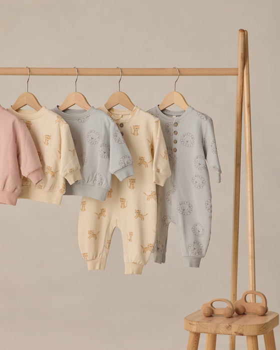 Relaxed Fleece Jumpsuit Tigers
