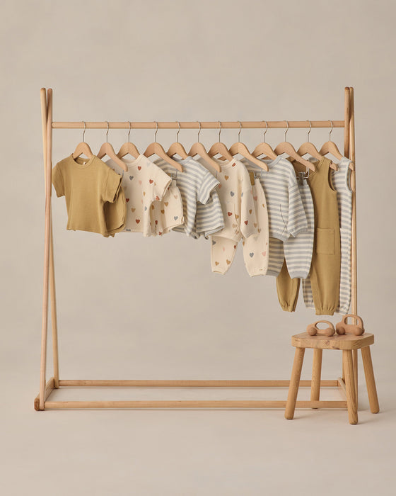 Waffle Sweater Set Sky Stripe
