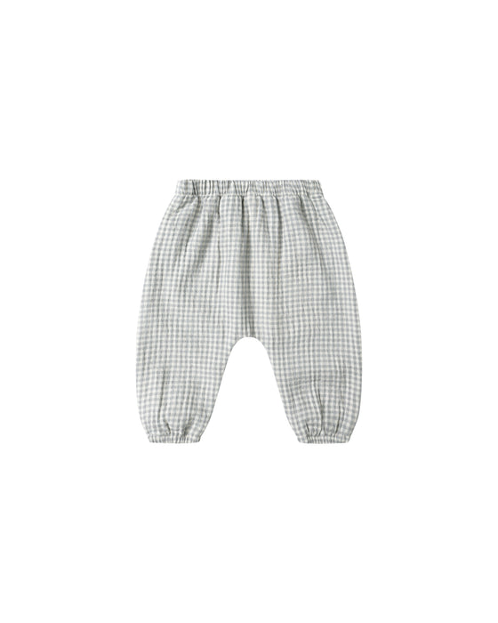 Woven Pant || Blue Gingham