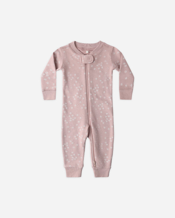 ZIP LONGSLEEVE SLEEPER MAUVE DAISY