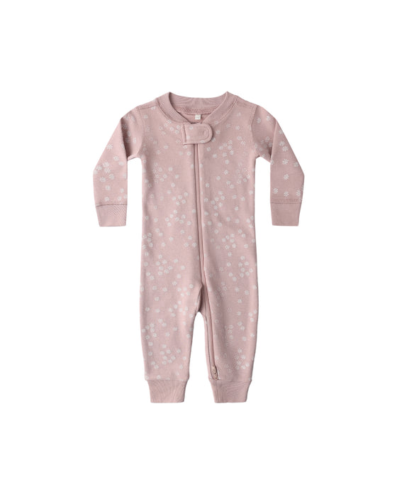 ZIP LONGSLEEVE SLEEPER MAUVE DAISY