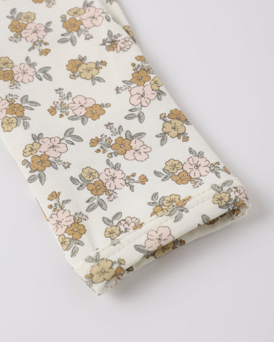 Bamboo Zip Footie Wildflower