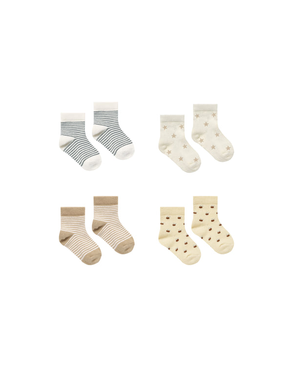 Printed Socks Set of 4