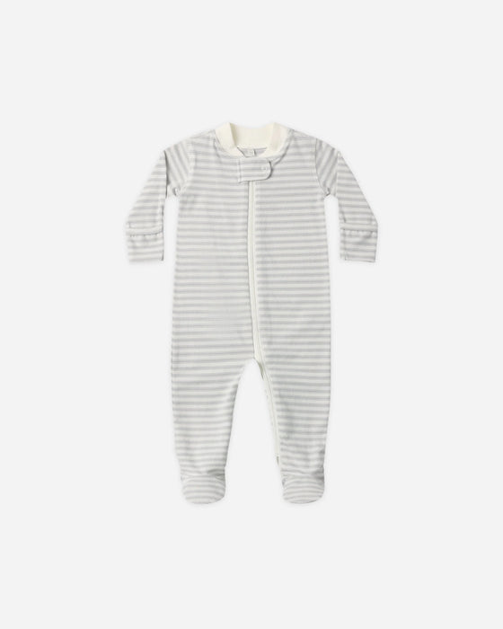 Zip Long Sleeve Sleeper Footie Cloud Stripe