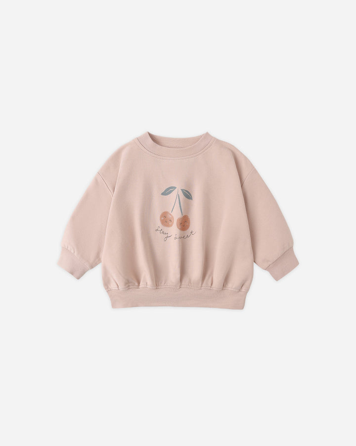Relaxed Sweatshirt Cherry