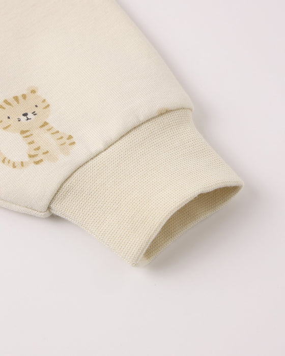 Relaxed Fleece Jumpsuit Tigers
