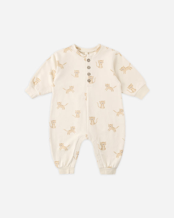 Relaxed Fleece Jumpsuit Tigers
