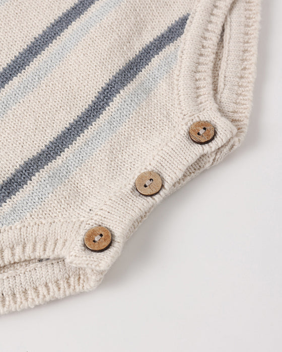 Tatum Romper Ocean Stripe