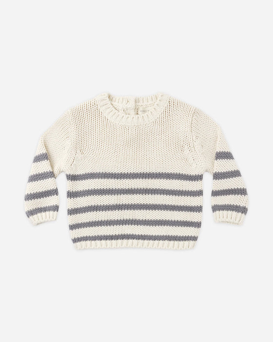 Rex Sweater Slate Stripe