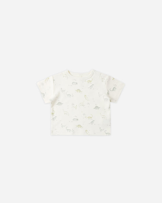 BOXY TEE DINOSAUR - IVORY