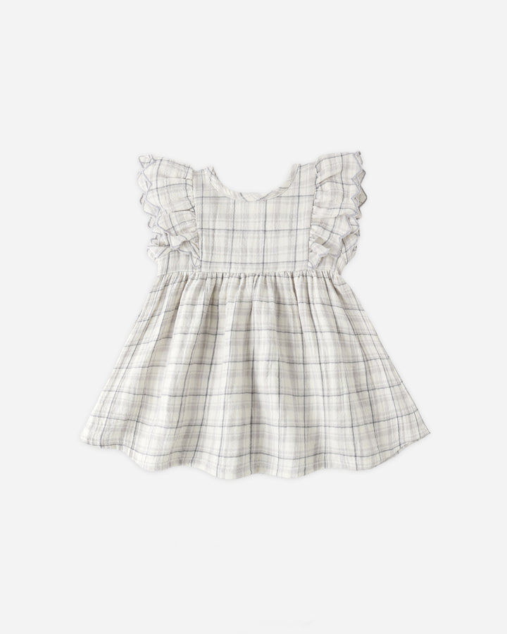 Alina Dress Blue Plaid