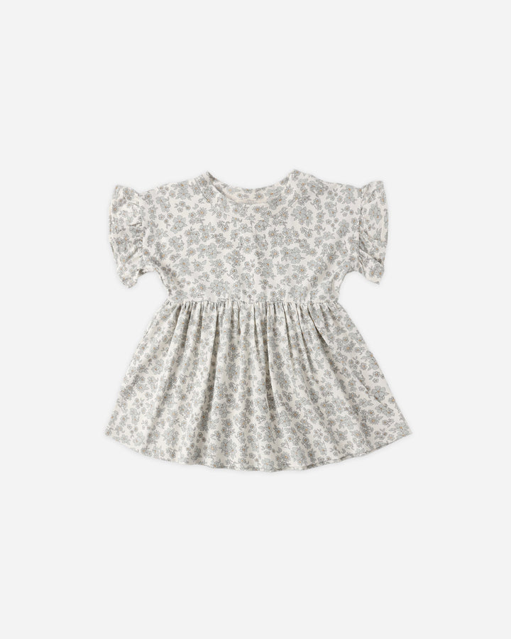 Bamboo Babydoll Dress Blue Floral