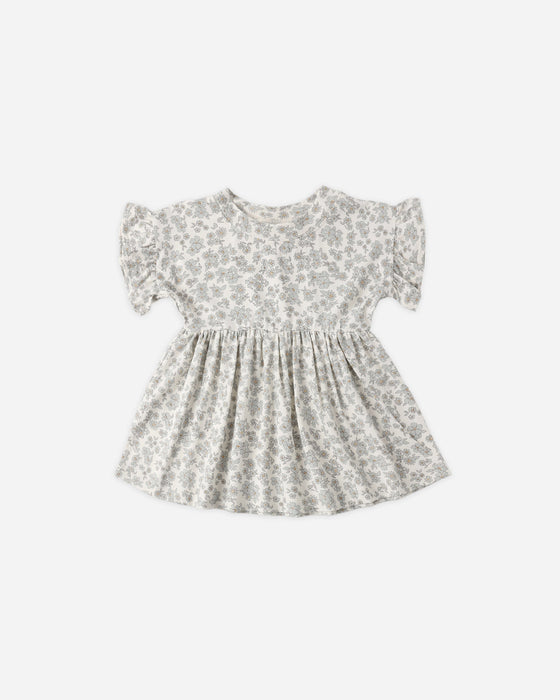 Bamboo Babydoll Dress Blue Floral