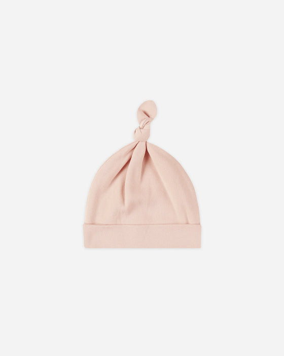 Knotted Baby Hat Dusty Rose