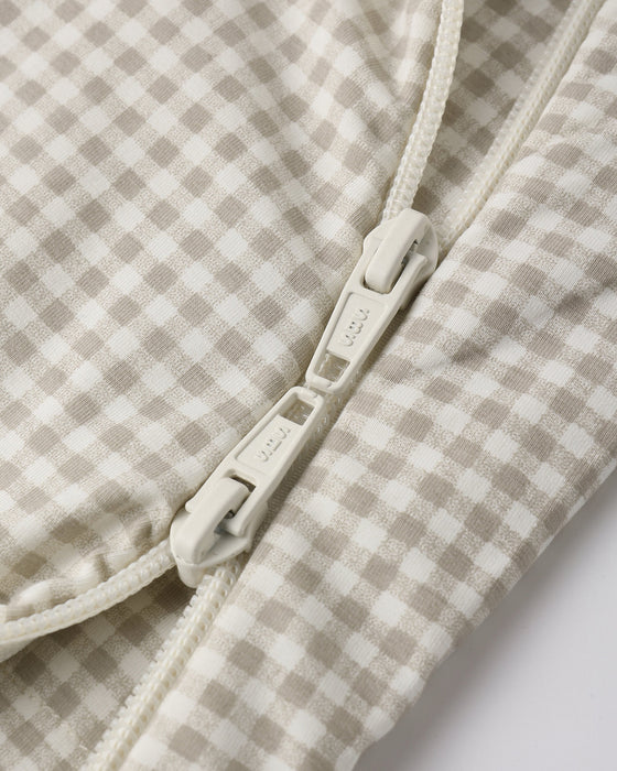 Bamboo Sleep Bag Oat Gingham