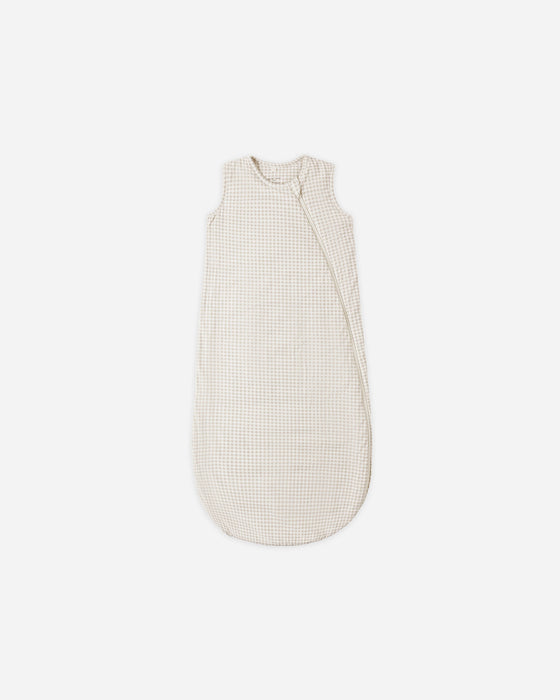 Bamboo Sleep Bag Oat Gingham