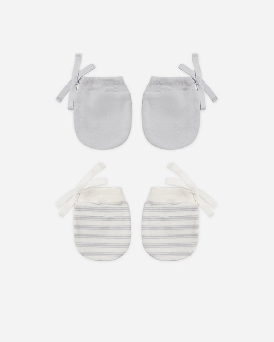 No Scratch Mittens, Set Of 2 Cloud Stripe, Cloud