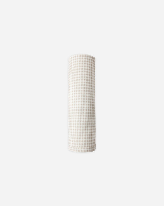 Bamboo Swaddle Oat Gingham