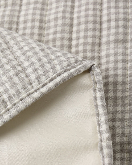 WOVEN SWADDLE SAGE GINGHAM