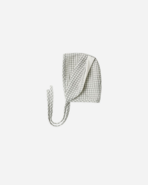 BUNNY BONNET SAGE GINGHAM