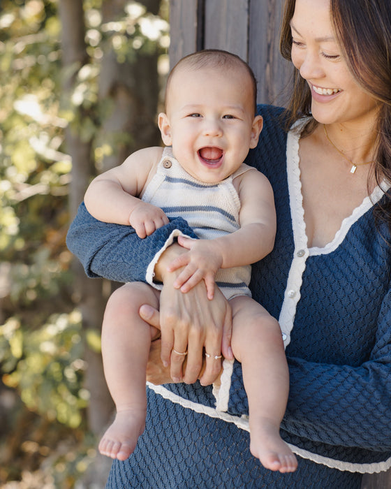 Tatum Romper Ocean Stripe