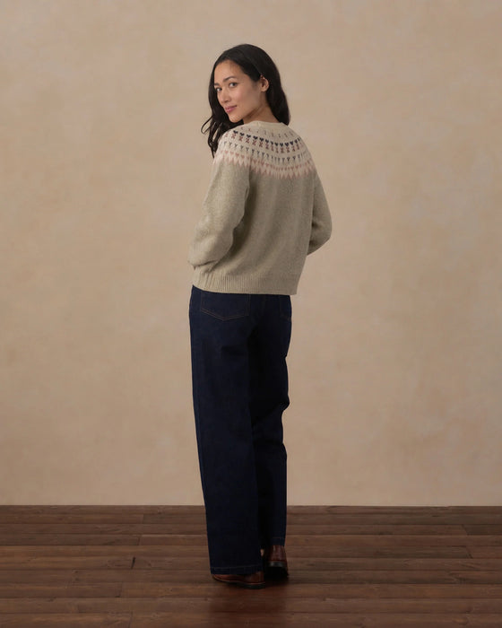 Women's Fair Isle Sweater Sage
