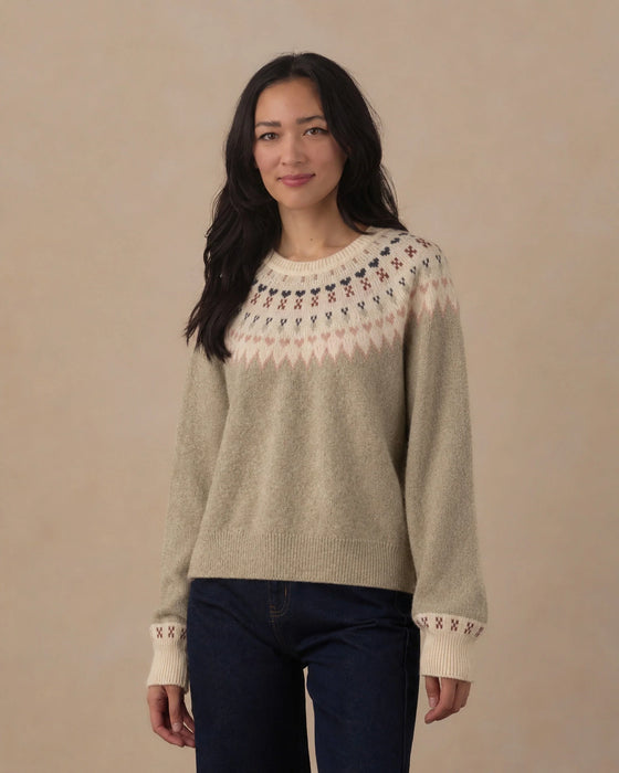 Women's Fair Isle Sweater Sage