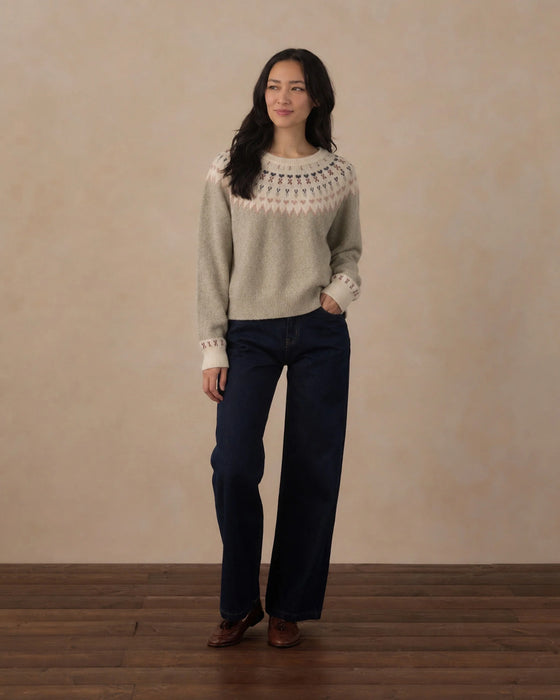 Women's Fair Isle Sweater Sage