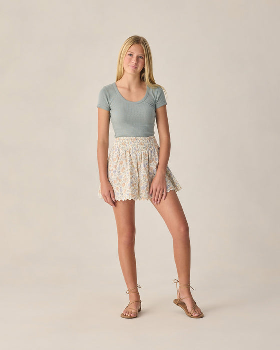 TEEN POINTELLE JERSEY SEA GREEN