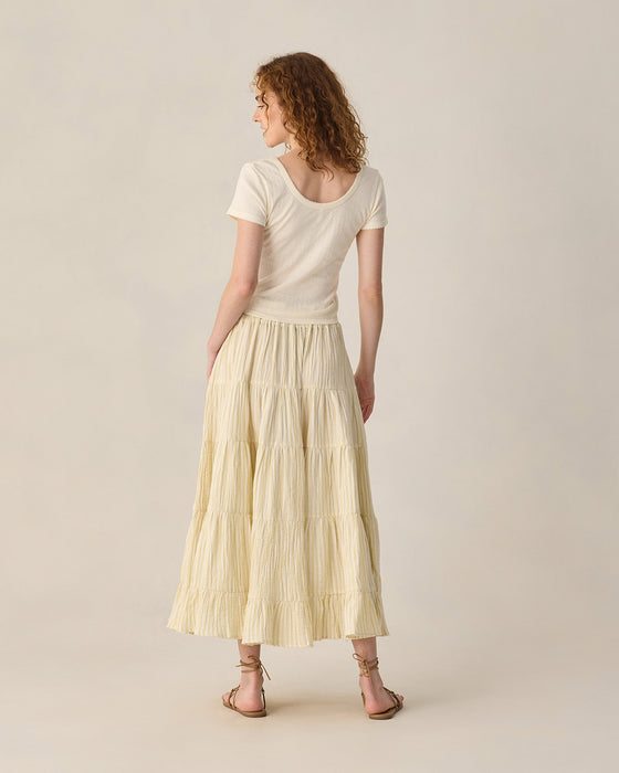 WOMEN'S POINTELLE TEE IVORY
