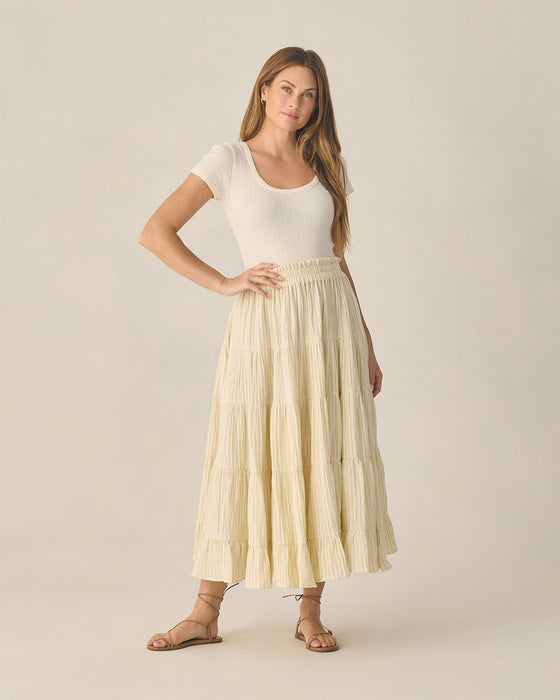 WOMEN'S POINTELLE TEE IVORY