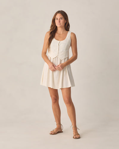 Women's Summer Vest Dress Ivory
