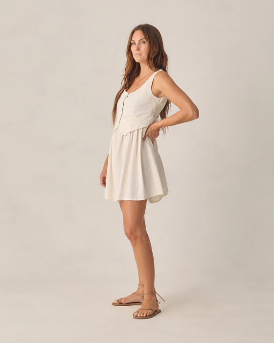 Women's Summer Vest Dress Ivory