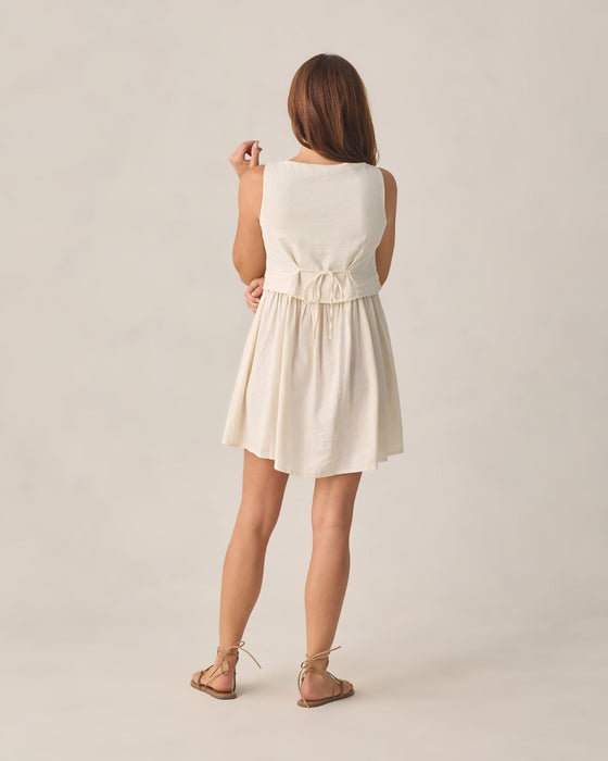 Women's Summer Vest Dress Ivory