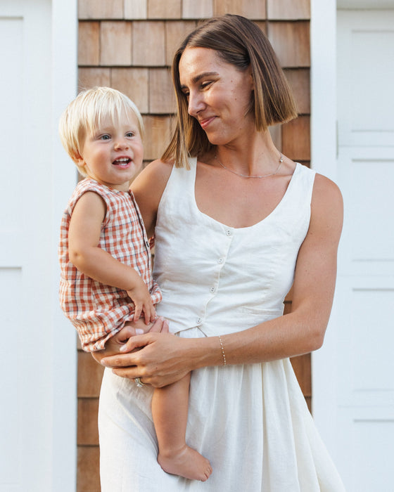Women's Summer Vest Dress Ivory