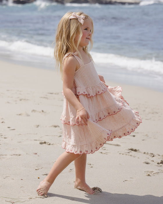 Ruffled Swing Dress || Petal Gingham