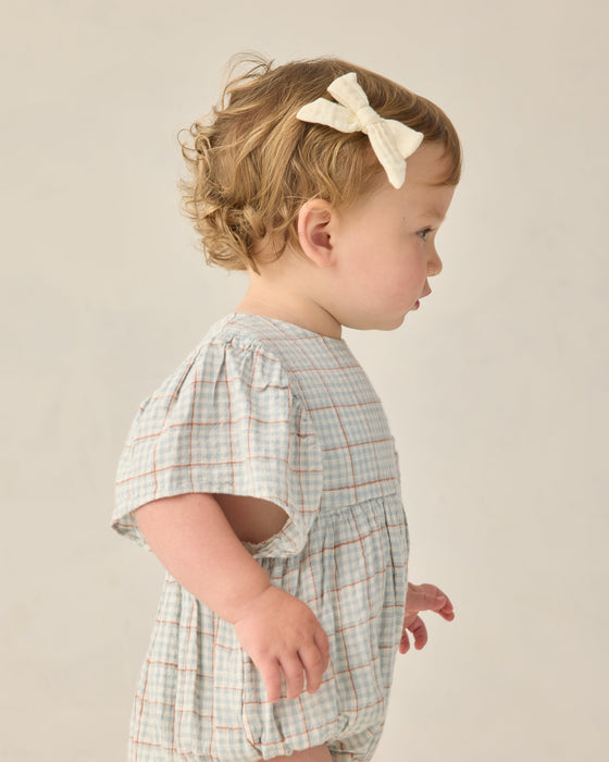 Kalea Romper Light Blue Plaid - Light-Blue