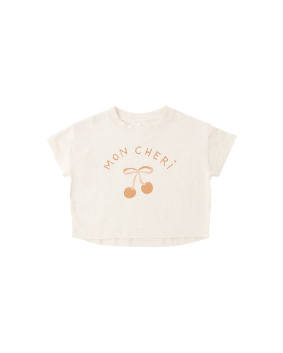BOXY TEE MON CHERI - NATURAL