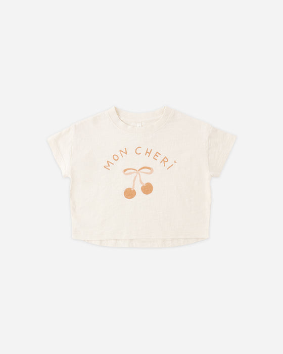 BOXY TEE MON CHERI - NATURAL