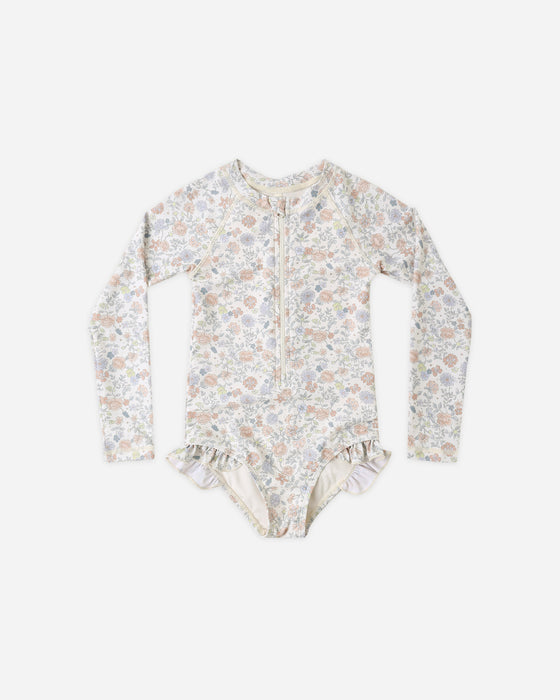 RASHGUARD ONE-PIECE BLOOM - IVORY