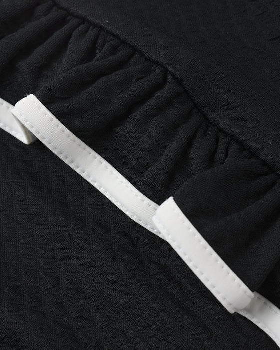 Skirted One-Piece || Black