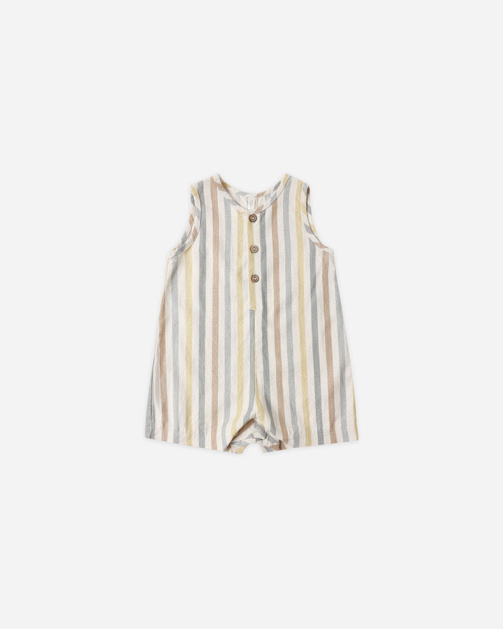 Mavrick Romper || Valencia Stripe