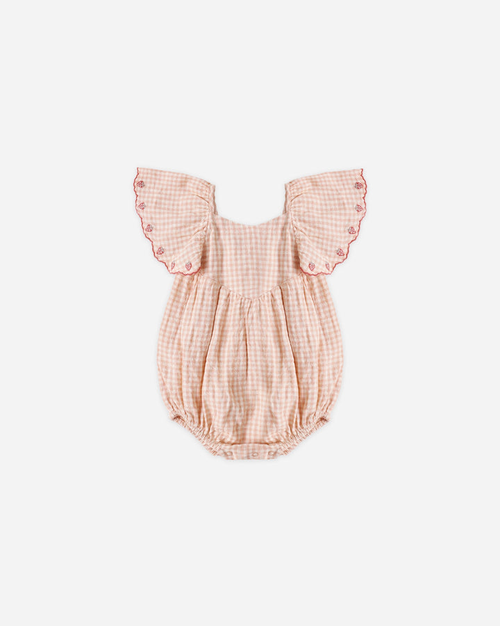 Roxy Romper || Petal Gingham