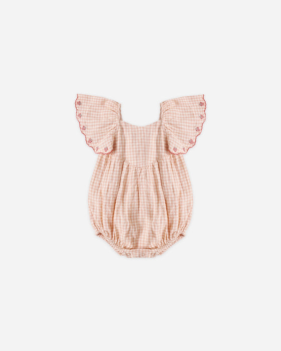 Roxy Romper || Petal Gingham