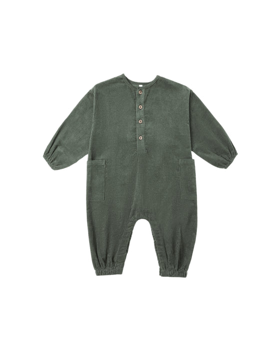 Relaxed Woven Jumpsuit || Evergreen