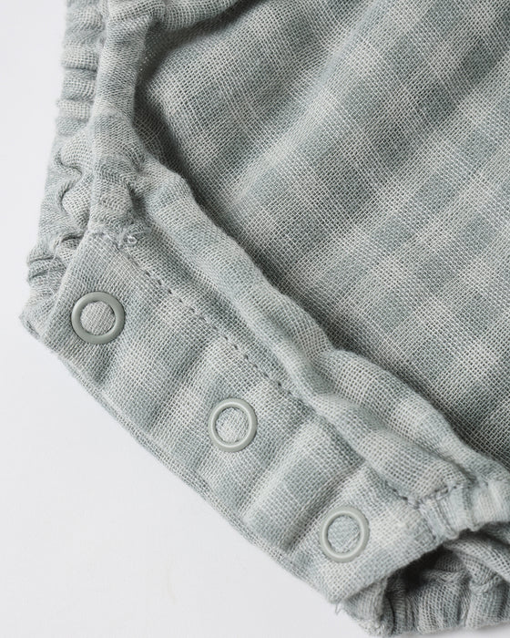 MAYA ROMPER GREEN GINGHAM