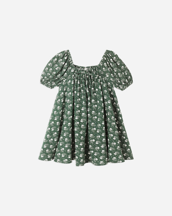 SABRINA MINI DRESS || GREEN DITSY